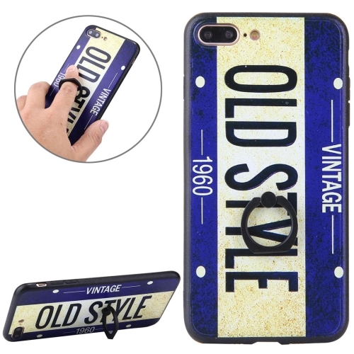 Dagaanbieding - iPhone 7 plus retro nummerbordhoesje dagelijkse aanbiedingen